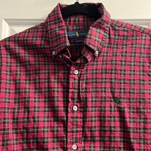 Polo plaid long sleeve button down